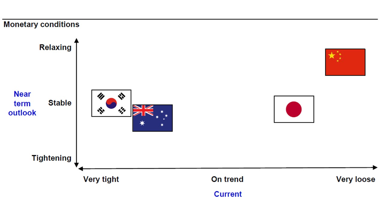 Figure 5 - Desynchronized monetary environment