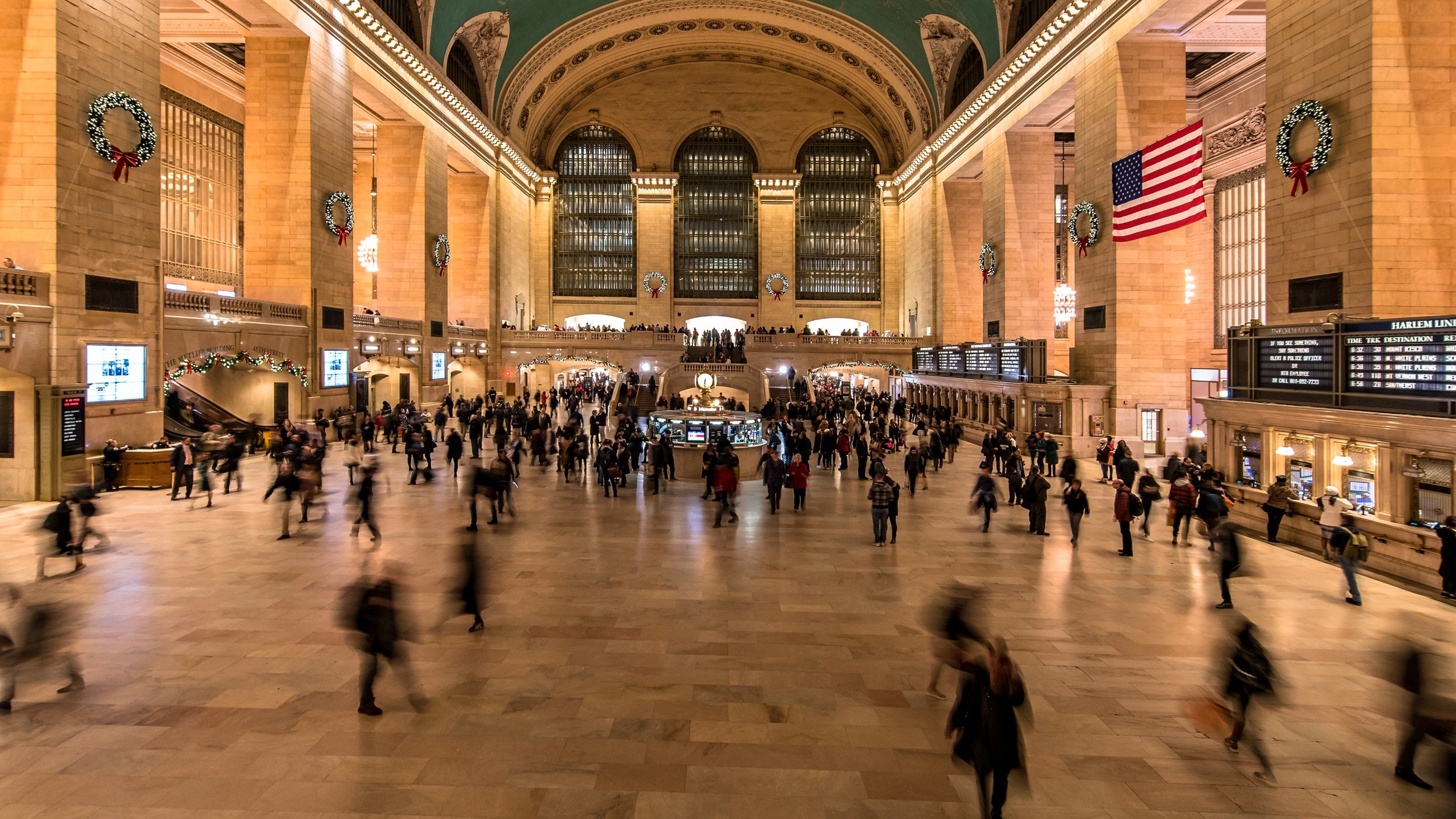 Commuters passing through Grand Central Station