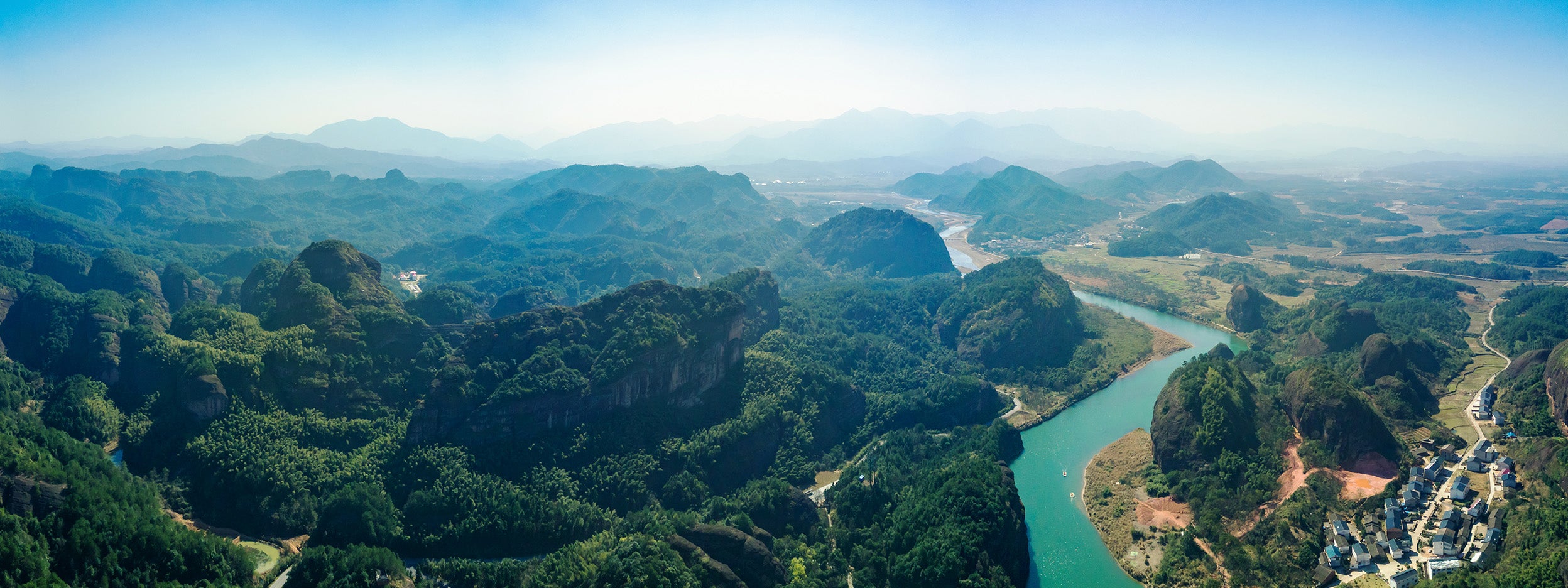 Jungle and river view