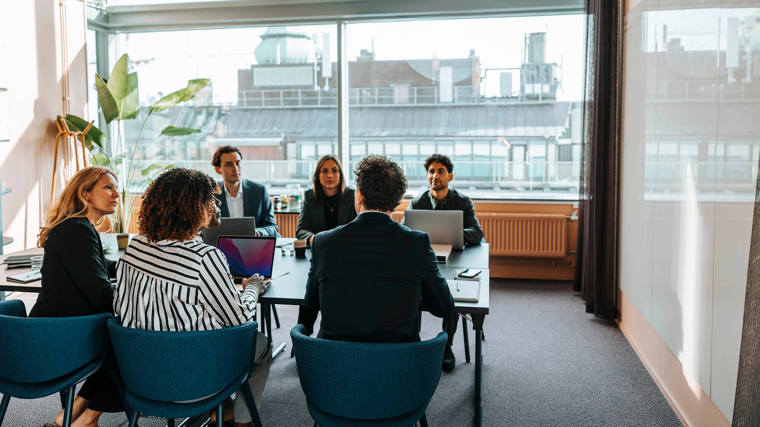 People in a meeting