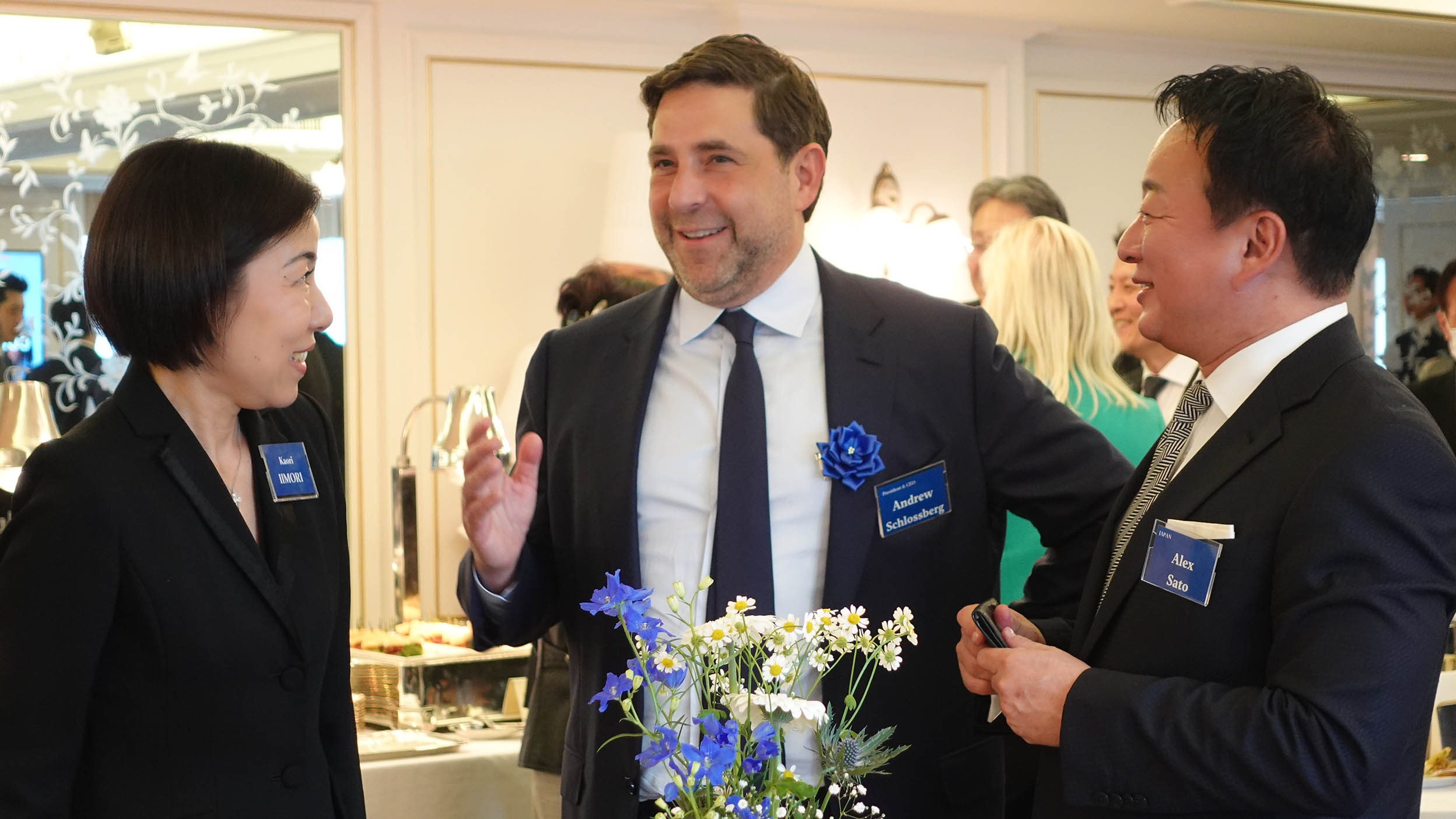 CEO talking to fellow colleagues