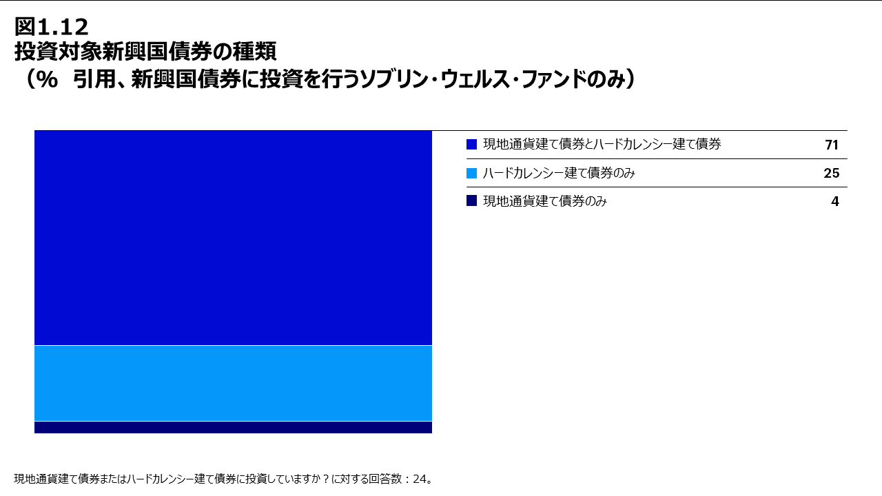 図1.12 投資対象新興国債券の種類