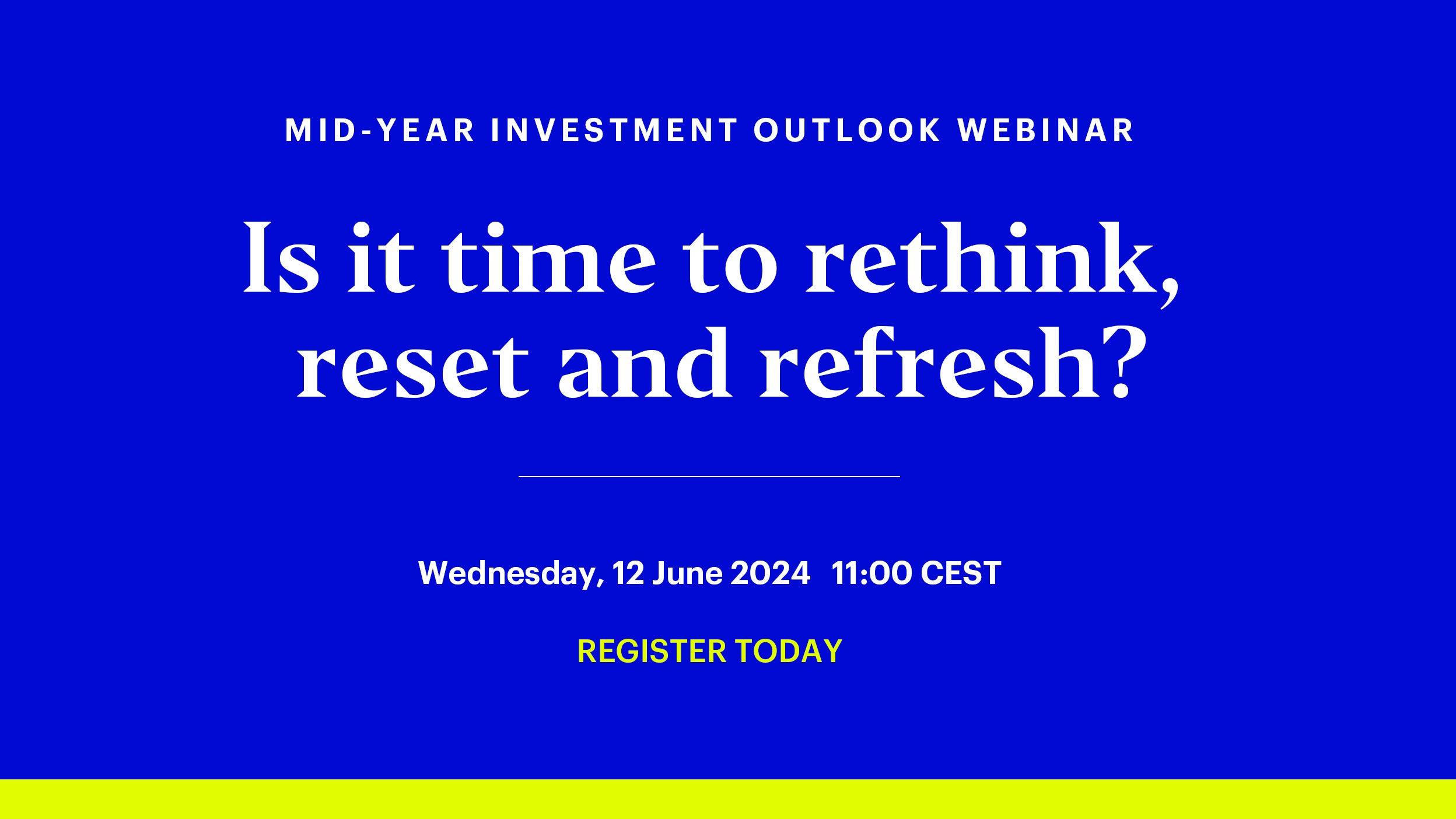 Join our 2024 Mid-year investment outlook webinar
