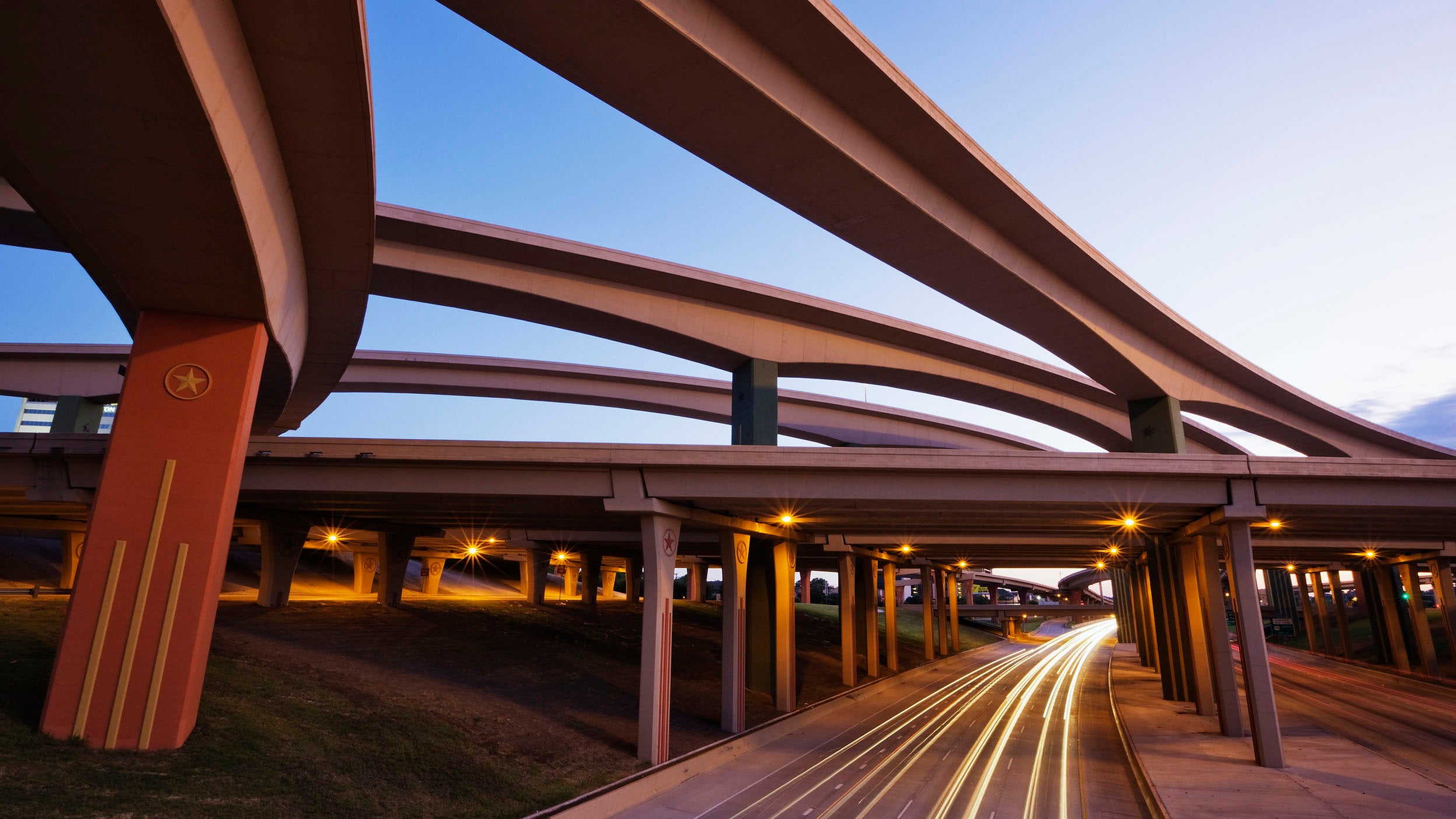 Graphic of connected highways